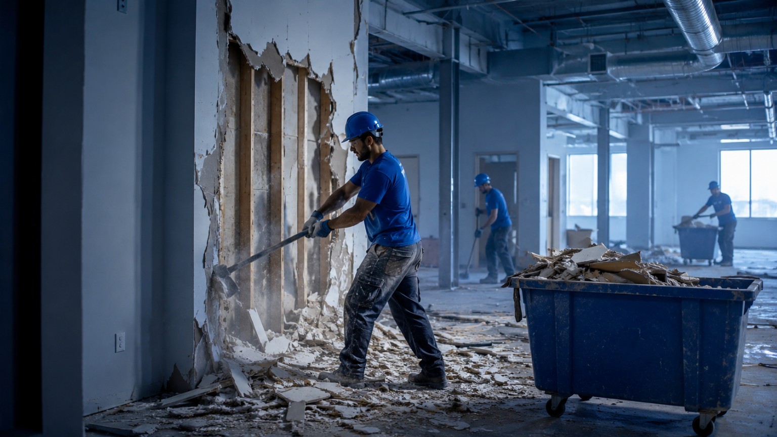 Interior demolition work